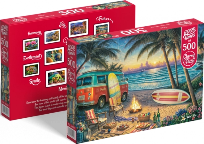 Puzzel Leven in een caravan 500 stukjes
