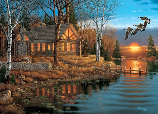 Puzzle COBBLE HILL Lakeside Retreat 1000 pieces