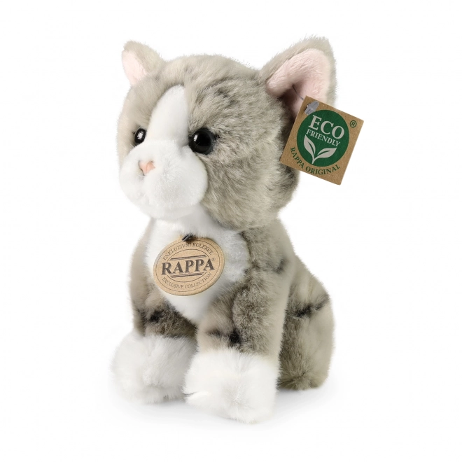 Plush Gray Cat 18 cm Eco-Friendly