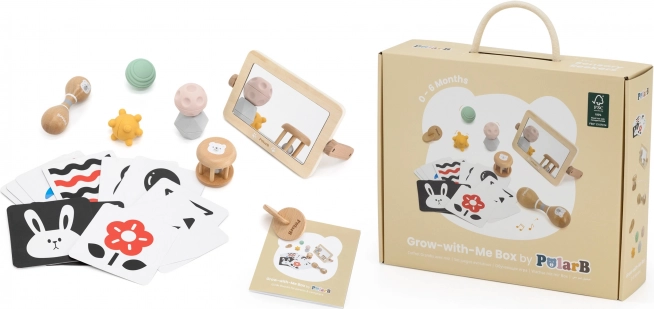 Sensory toy set for babies 0–6 months
