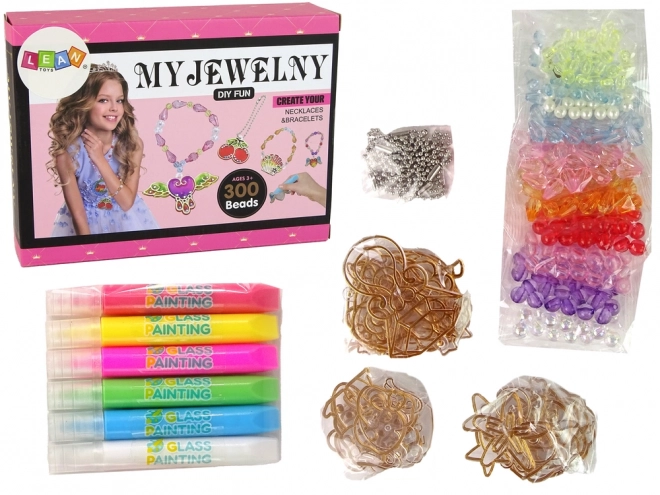 DIY-Schmuckset mit Markern und Perlen