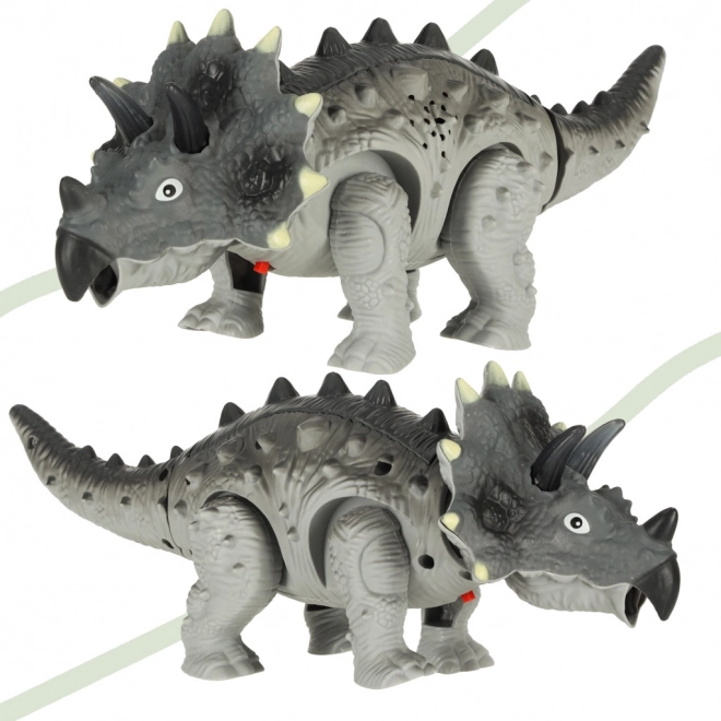 Batterij aangedreven Dinosaurus Triceratops interactieve speelgoed loopt licht brult