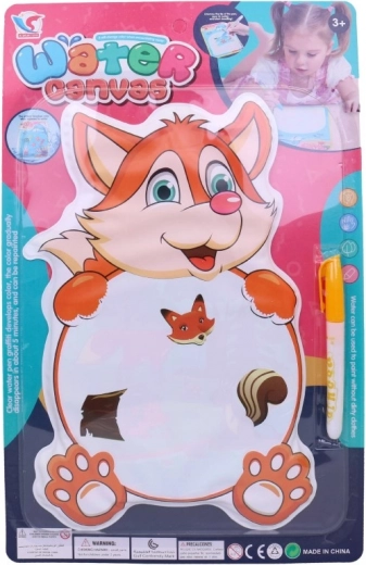 Peinture à l’eau Renard 30 x 21 cm