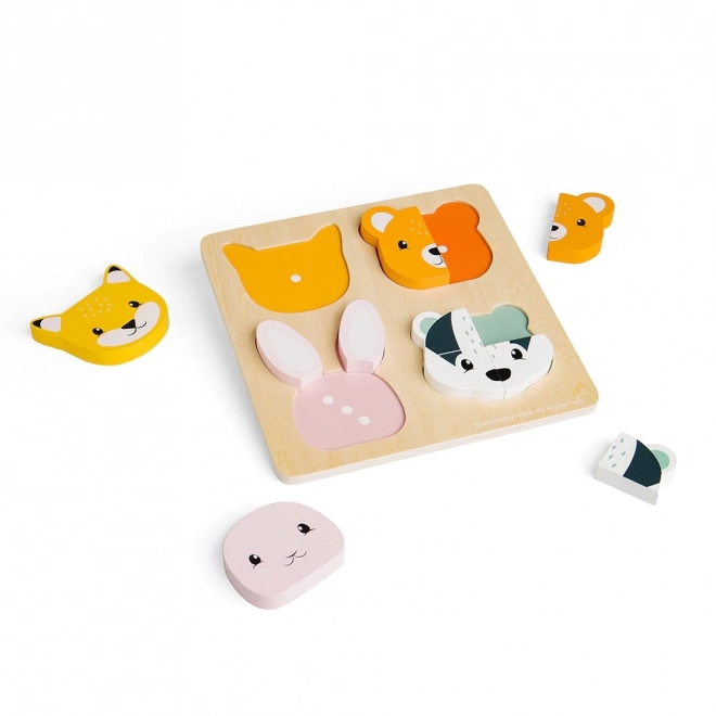 Holz-Steckpuzzle mit Zählen Bigjigs Toys