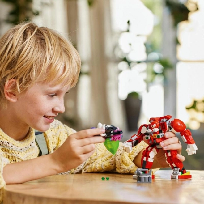 Knuckles and His Robotic Guardian Building Set