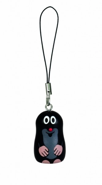 Sleutelhanger Mini Mol hout 4cm in zakje