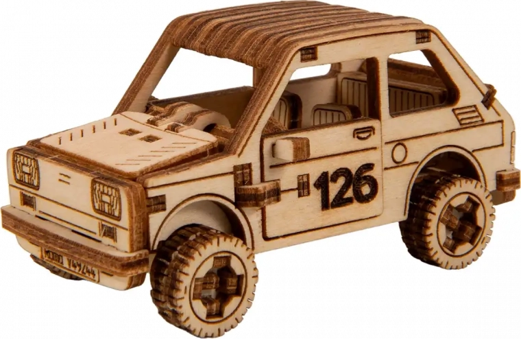 Holz-3D-Puzzle – Rallyeauto Modell 3