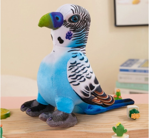 Plush Blue Parrot 20 cm
