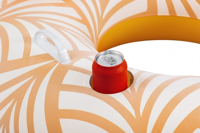 Zwemring met rugleuning 1,18 m oranje