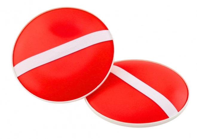 Behendigheidsspel met Paletten en Bal met Zuignappen Rood