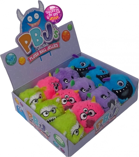 Monstre en peluche à presser avec billes