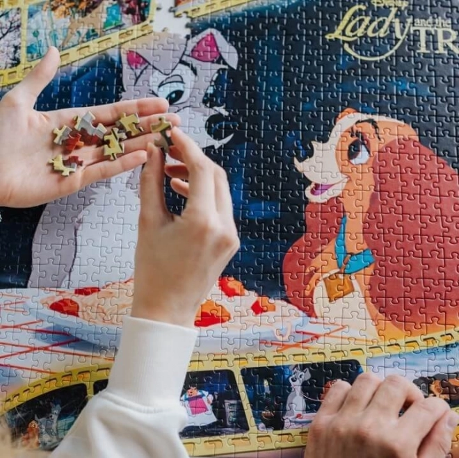 TREFL Puzzle Premium Plus Iconic Moments: Susi und Strolch 1000 Teile
