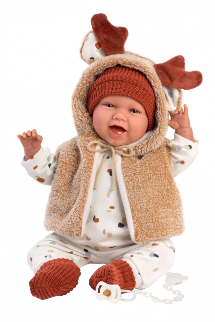 Realistische baby pop met geluiden
