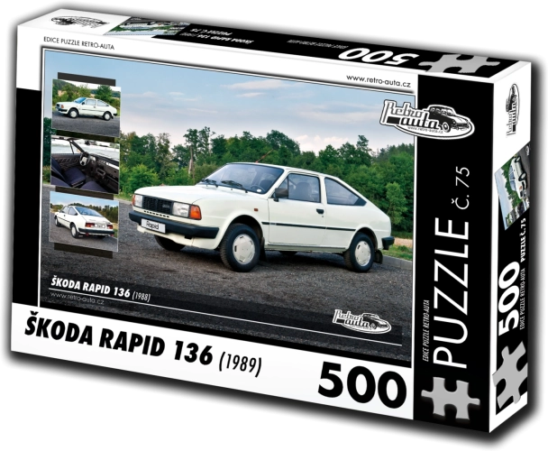 Puzzle Rétro-voitures Škoda Rapid 136 (1988) – 500 pièces