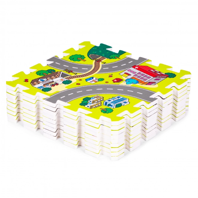 Foam Play Mat City – 9 Pieces 90.5 × 90.5 cm IPLAY