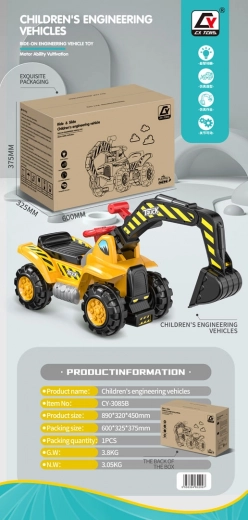Loopfiets voor de kleintjes – graafmachine