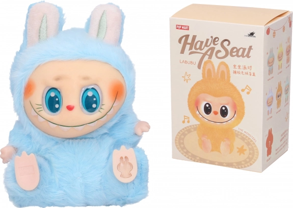 LABUBU plush figure sitting 14 cm