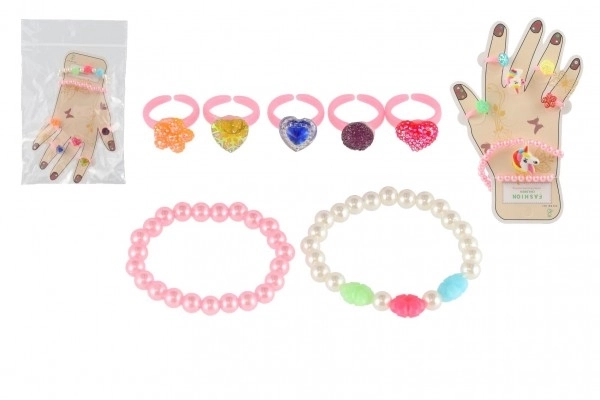 Schoonheidset met ringen en armbanden voor kinderen