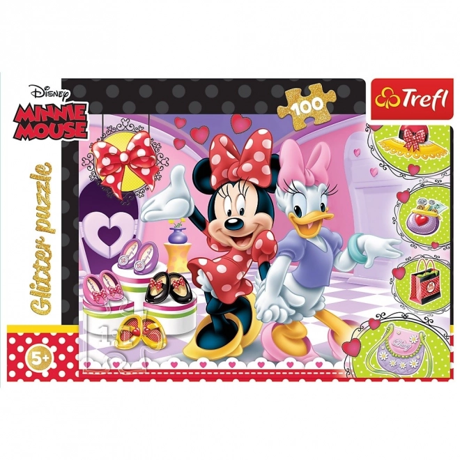 Puzzle 100 Pieces Minnie and Glitter
