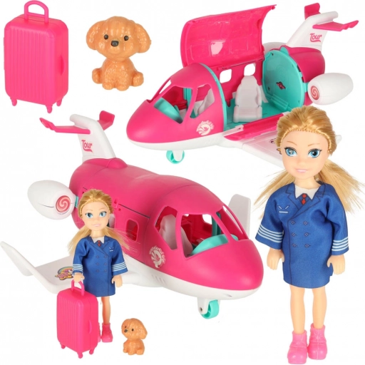 Klapppuppenflugzeug mit Zubehör
