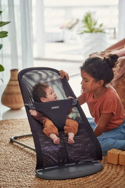 BABYBJORN - Wipstoeltje BLISS MESH - Parelroze –  Antraciet