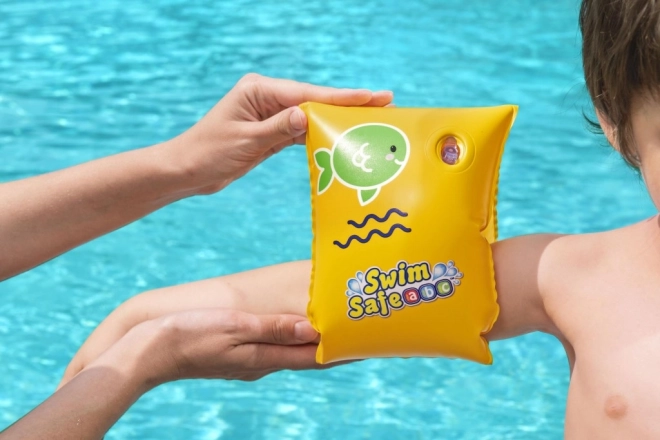 Opblaasbare zwemhulpmouwtjes geel S 25x15cm BESTWAY
