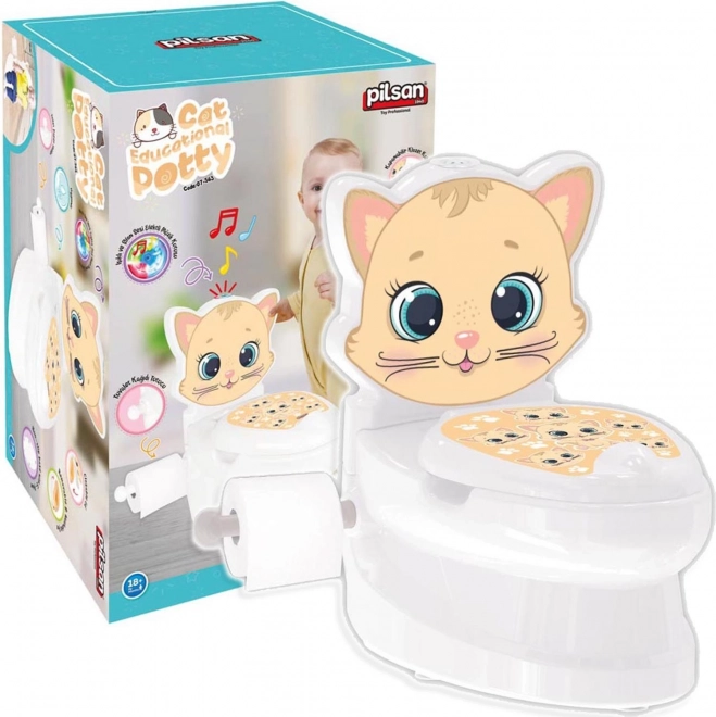 Interactive Cat Potty with Lid PILSAN