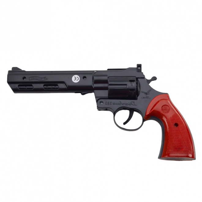 Kinderen revolver voor caps geluid zwart