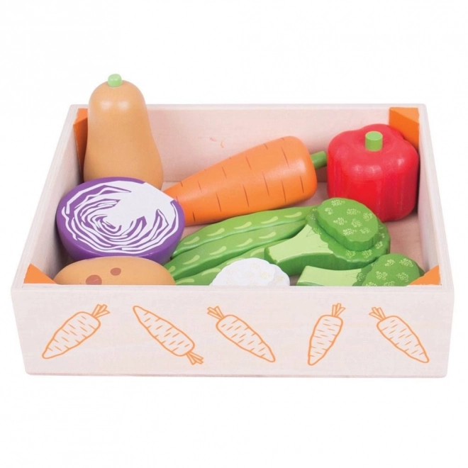Kiste mit Gemüse Bigjigs Toys