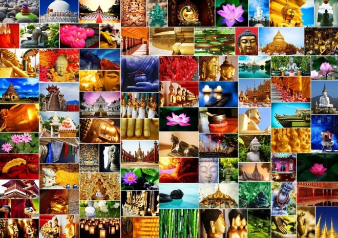 Puzzle collage zen 1500 pièces
