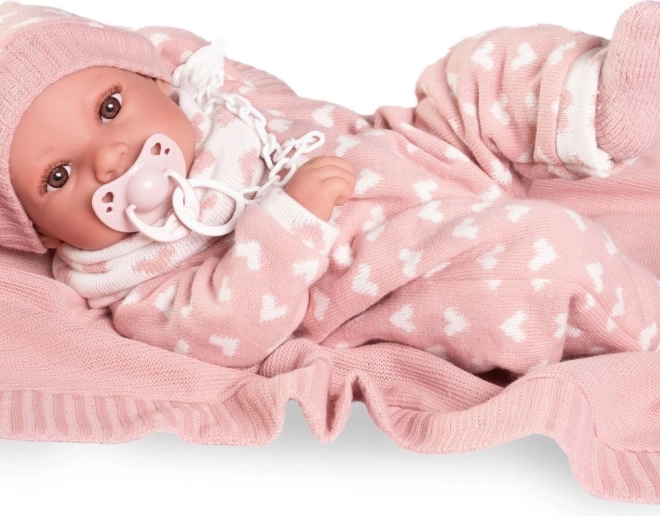 Erika - Realistic Baby Doll with Full Vinyl Body 42 cm