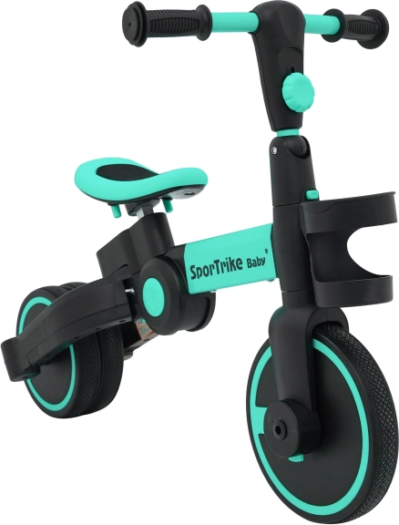 Kinderlaufrad und Dreirad 3-in-1 SporTrike – Blau