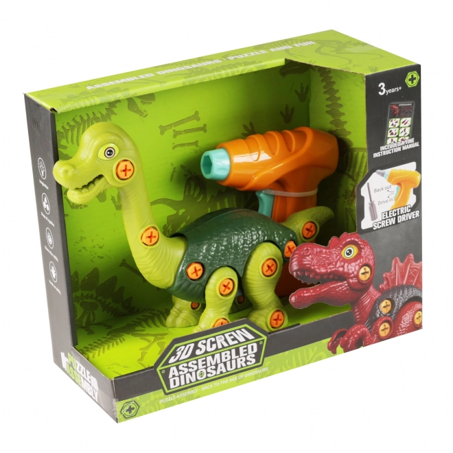 Dinosaurus schroeven met accu schroevendraaier
