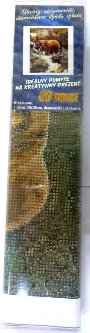 Norimpex Diamantschilderen Beer op jacht 30x40cm