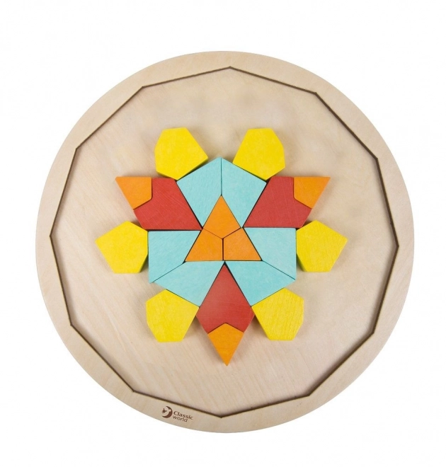 Puzzle mandala Montessori - motifs, formes et couleurs