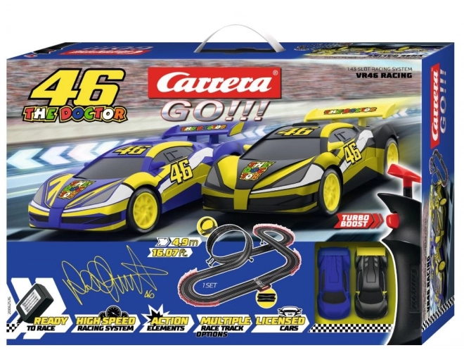 Carrera GO!!! Racebaan 46 The Doctor VR46 Racing