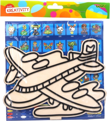 Kit créatif avec image en bois et pâte à modeler à billes