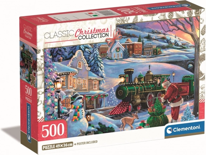 Weihnachtspuzzle Weihnachtszug 500 Teile