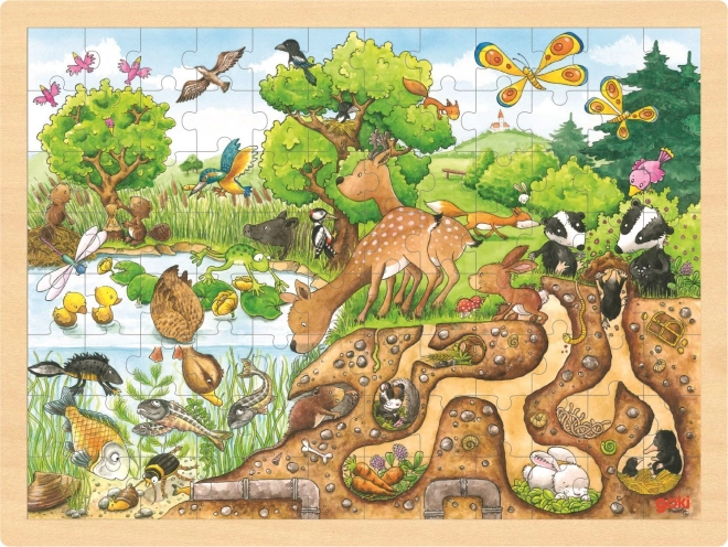 Grote natuurlijke puzzel