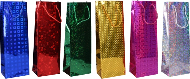 Sachet cadeau pour bouteille M 12 × 34 × 9 cm – toute l’année