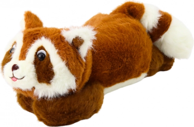 Plüsch-Waschbär liegend braun 30 cm