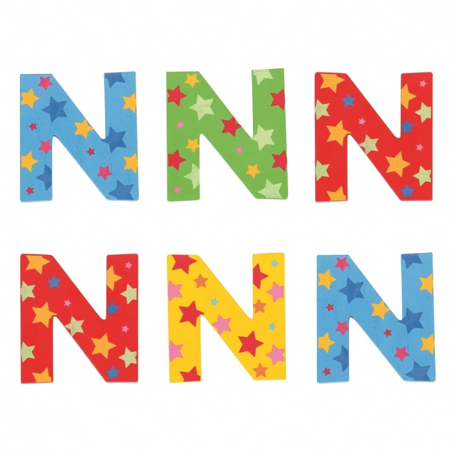 Bigjigs Toys stervormige houten letter N