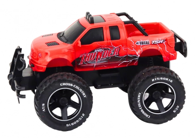 RC terreinwagen op afstandsbediening 1:18 rood