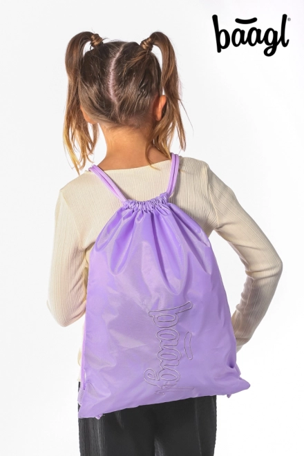 Baagl Set 3 : Sac à dos, Trousse et Sac de sport Lavande
