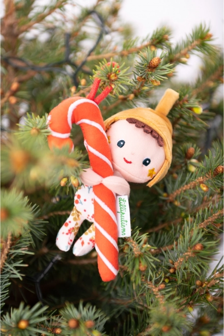 Christmas Elf with Candy Cane and Hat