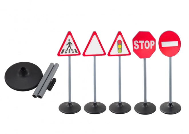 Set verkeersborden voor onderwijs 5 stuks 70 cm