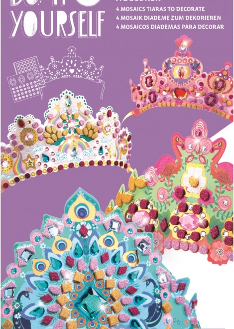 DJECO Couronnes Scintillantes pour Princesses Kit DIY