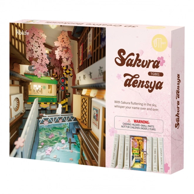 Boekenhouder miniatuur huisje Sakura-Laan