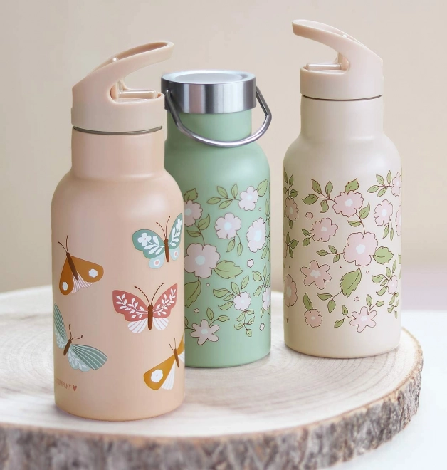 A Little Lovely Company Stainless steel drinking bottle 500 ml – Butterfly