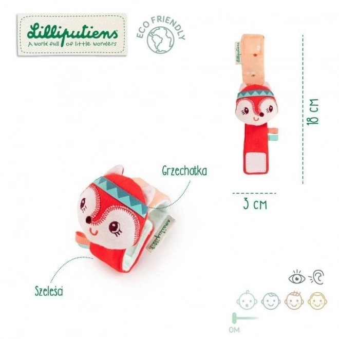 Lilliputiens - rammelend armband - vos Alice